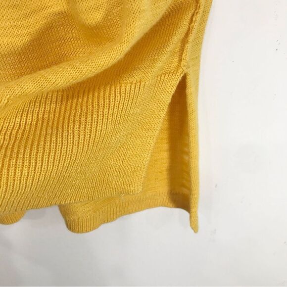 Free People Cloud Nine Yellow Knit Tunic Tank Top NEW - Picture 10 of 15